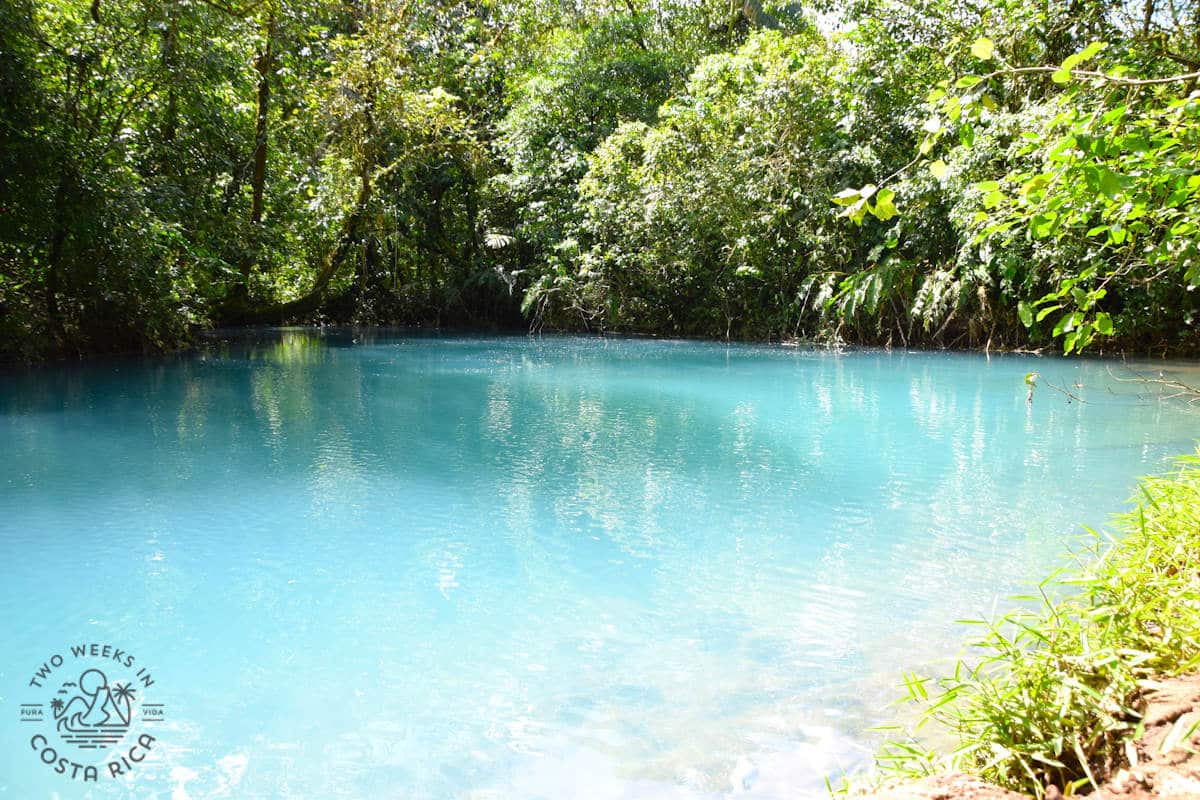 natural pool with blue water