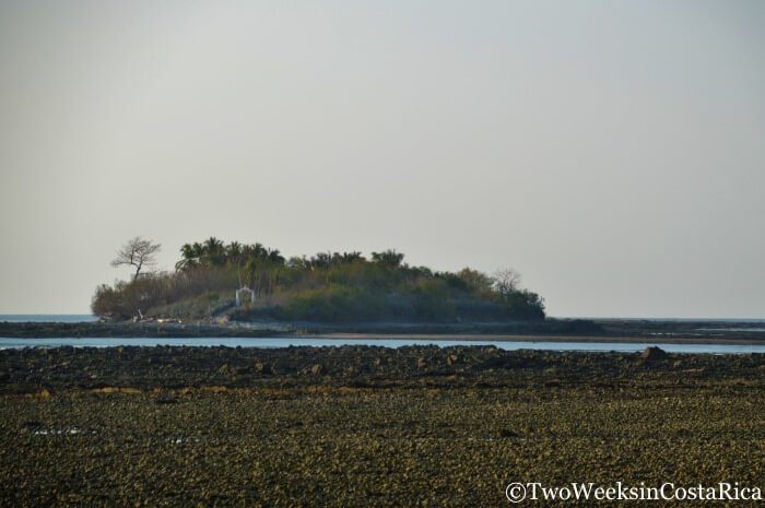 Rocky beach at Cabuya Island near Montezuma, Costa Rica 
