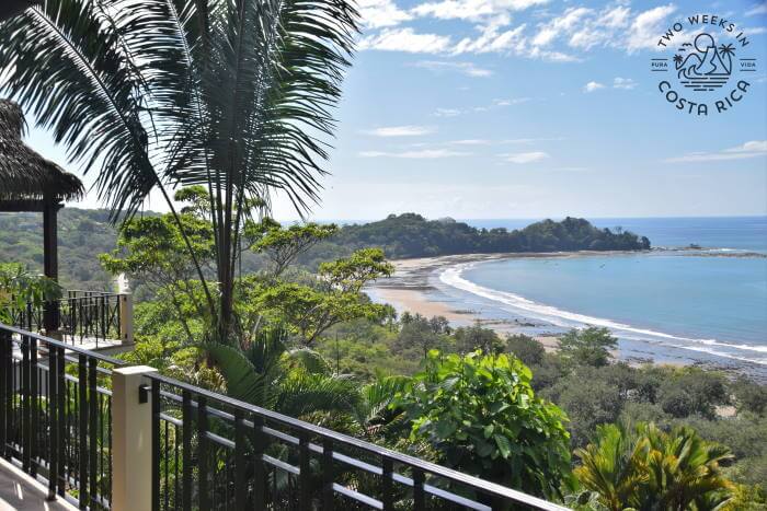 jungle and ocean view from balcony
