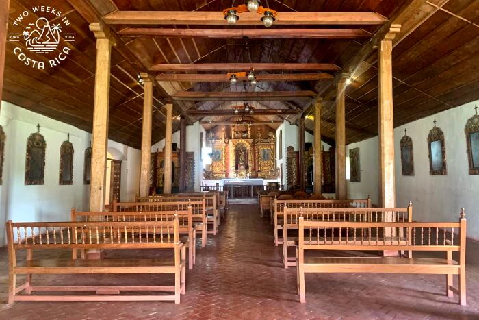Inside Iglesia Colonial de Orosi
