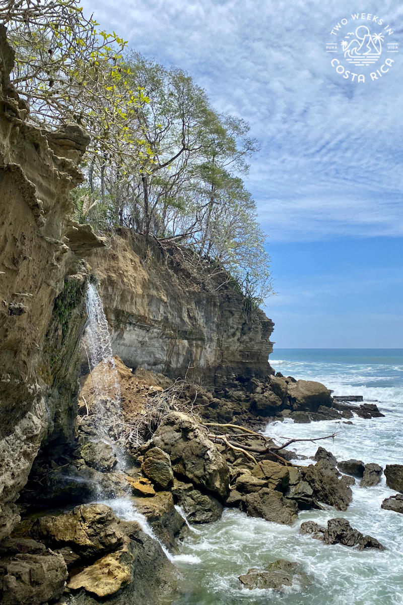 el chorro waterfall tide fall montezuma costa rica