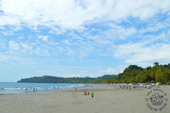 The beach at Playa Espadilla 