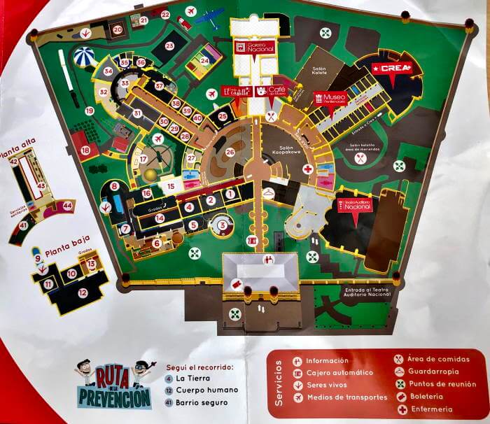 Map Children's Museum Costa Rica