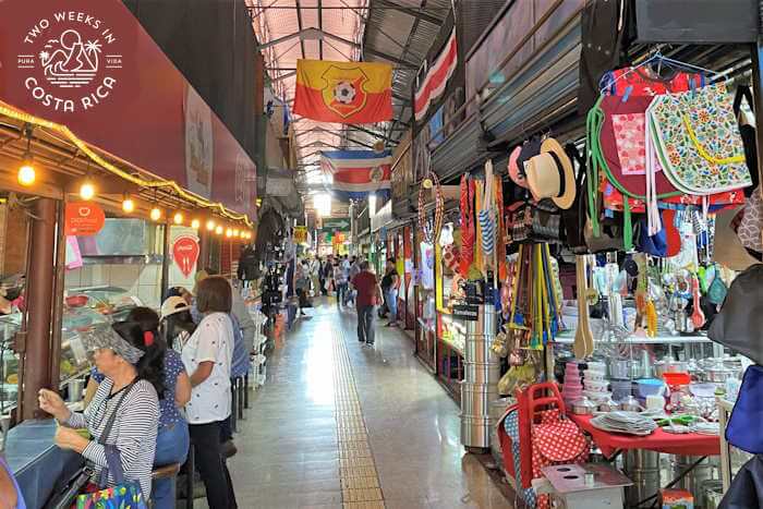 A long hallway packed with vendors