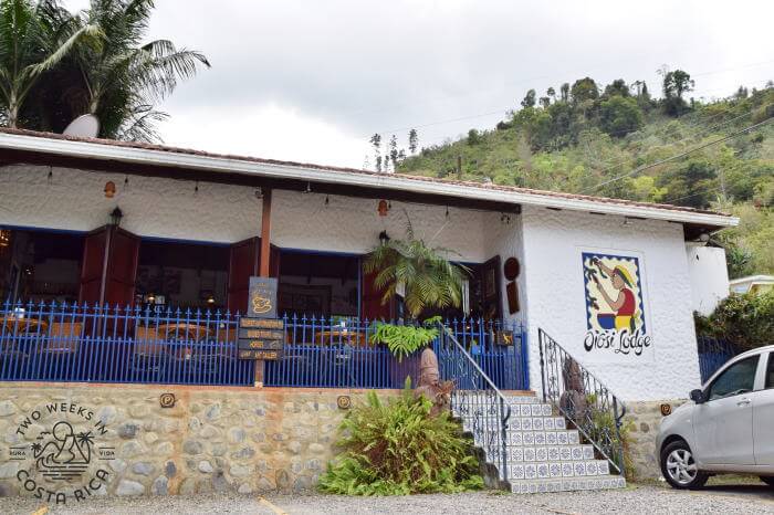 Orosi Lodge from the outside