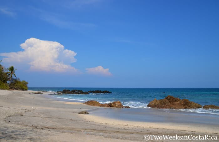Rocky beach in Montezuma, Costa Rica 