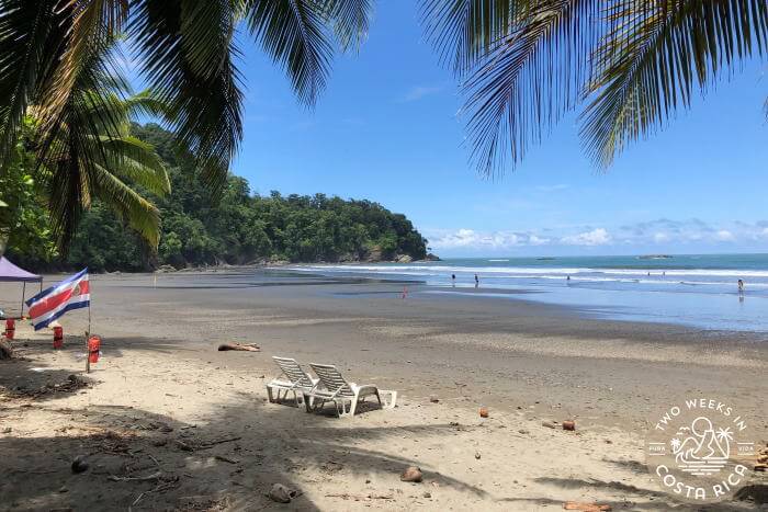 lifeguard at Ventanas Beach near Uvita