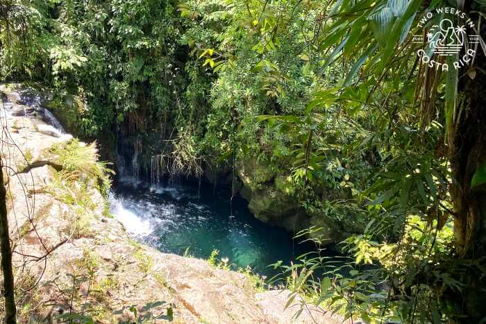 The pozo azul or blue pool