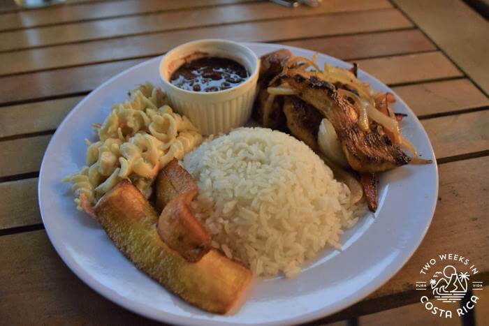 typical costa rican casado dish