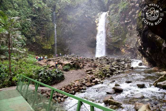 RIo Agria Waterfall View from bridge