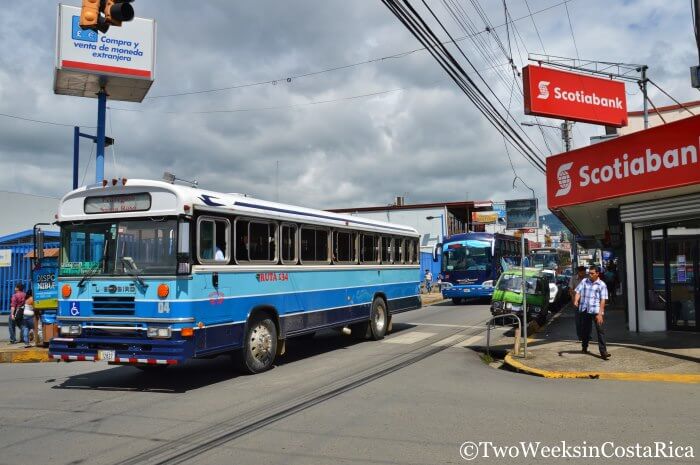 Local buses in San Isidro de El General, Costa Rica