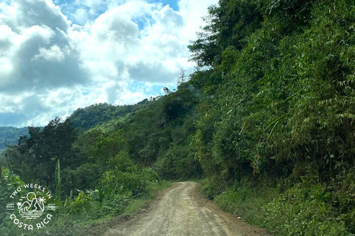 A rough dirt road near Uvita Costa Rica
