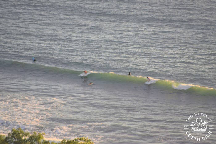 Surfing Playa Dominicalito