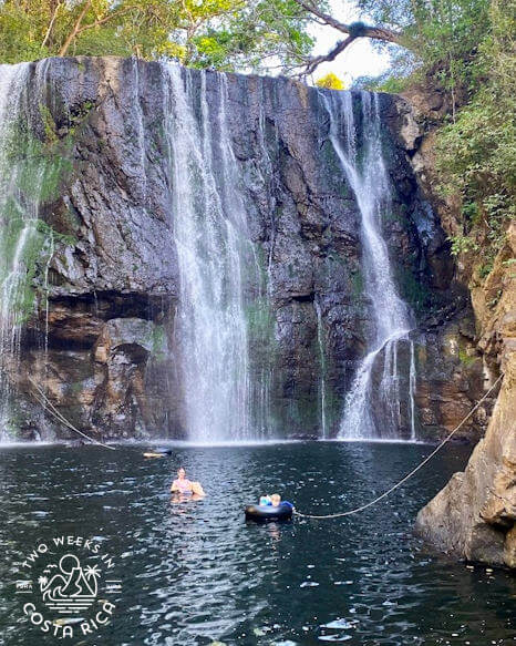 Swimming in Esparza Waterfall