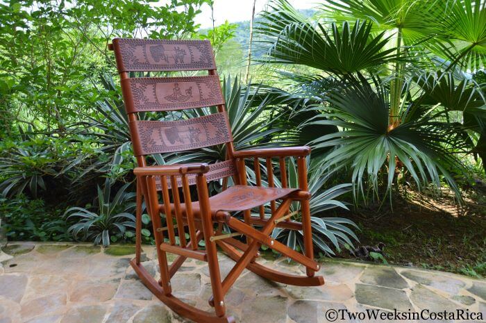 A rocking chair from Sarchi, a popular furniture making town in Costa Rica